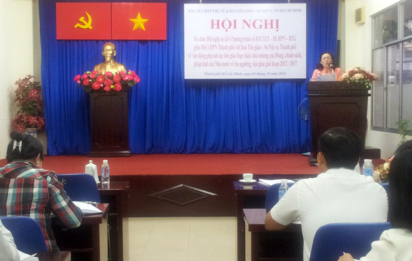 Ho Chi Minh city: the municipal Vietnam Women’s Union promotes activities for religious women 